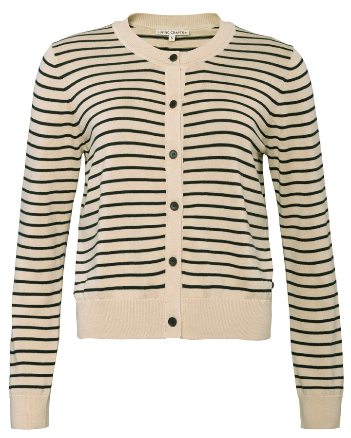 Damen Strickjacke Gestreift