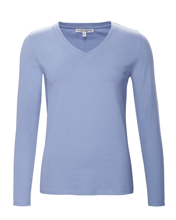 Damen Langarm-Shirt Blau