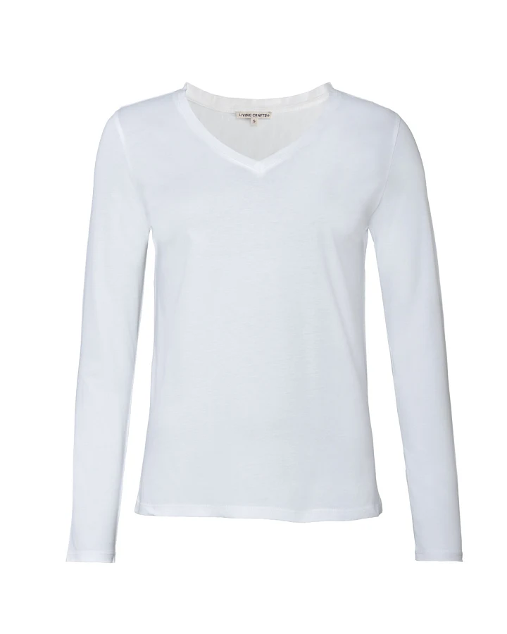 Damen Langarm-Shirt Weiß