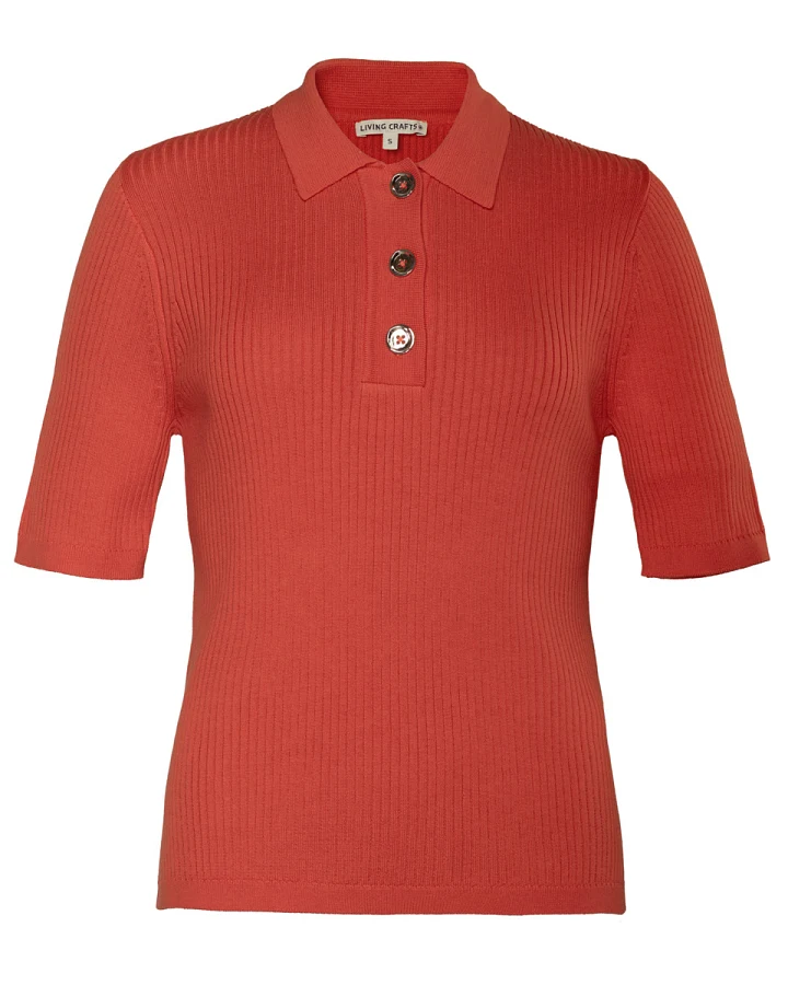 Damen Polo-Pullover Rot