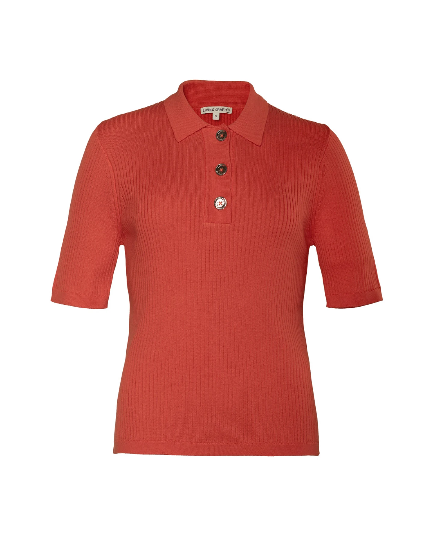 Damen Polo-Pullover Rot – Ansicht 2
