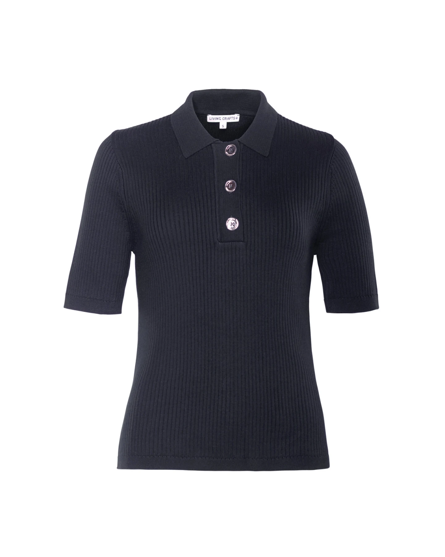 Damen Polo-Pullover Blau – Ansicht 2