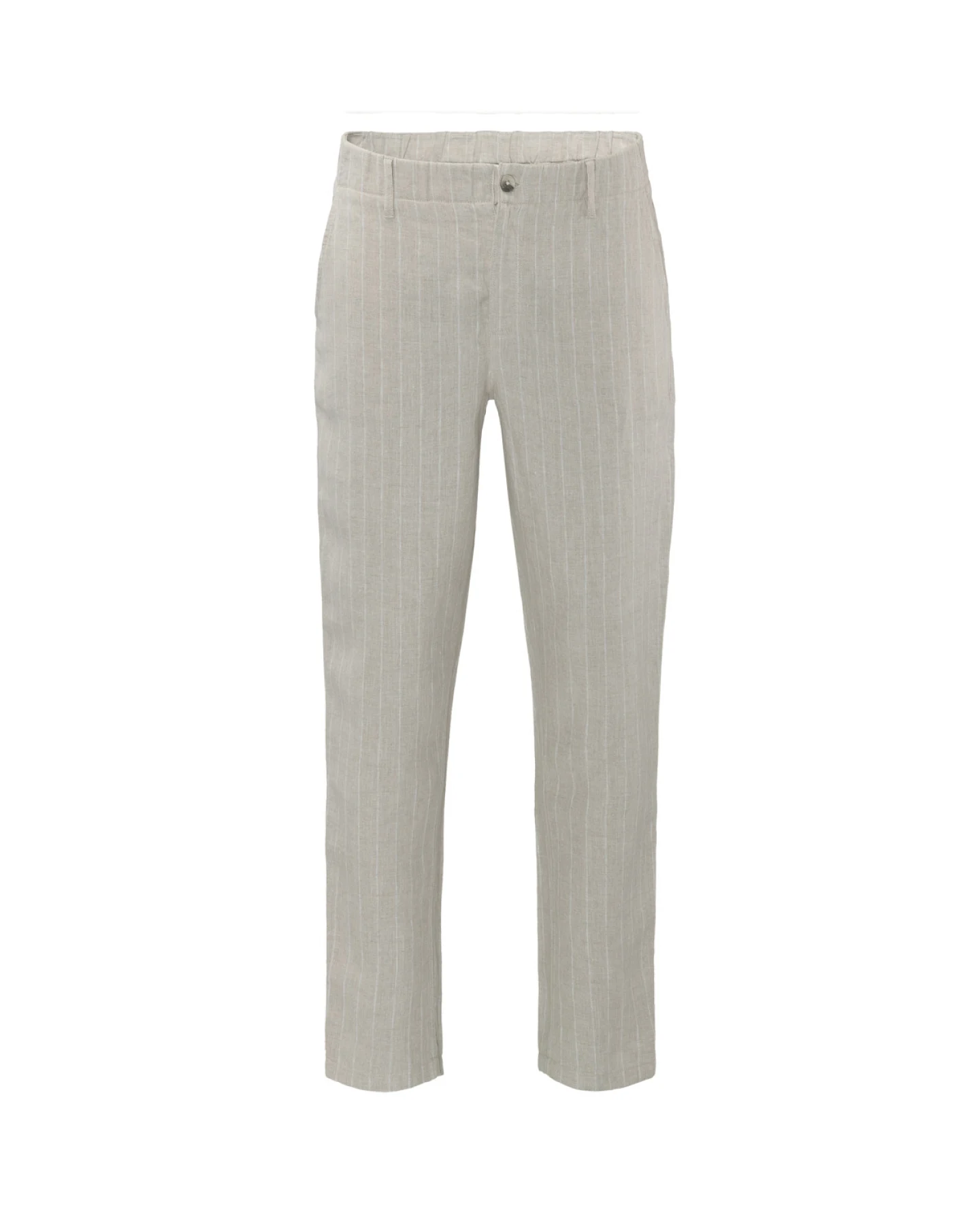 Herren Leinen Hose Gestreift – Ansicht 2