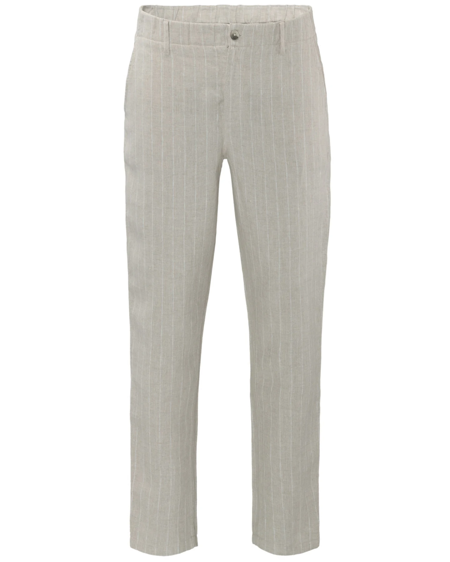Herren Leinen Hose Gestreift – Ansicht 2