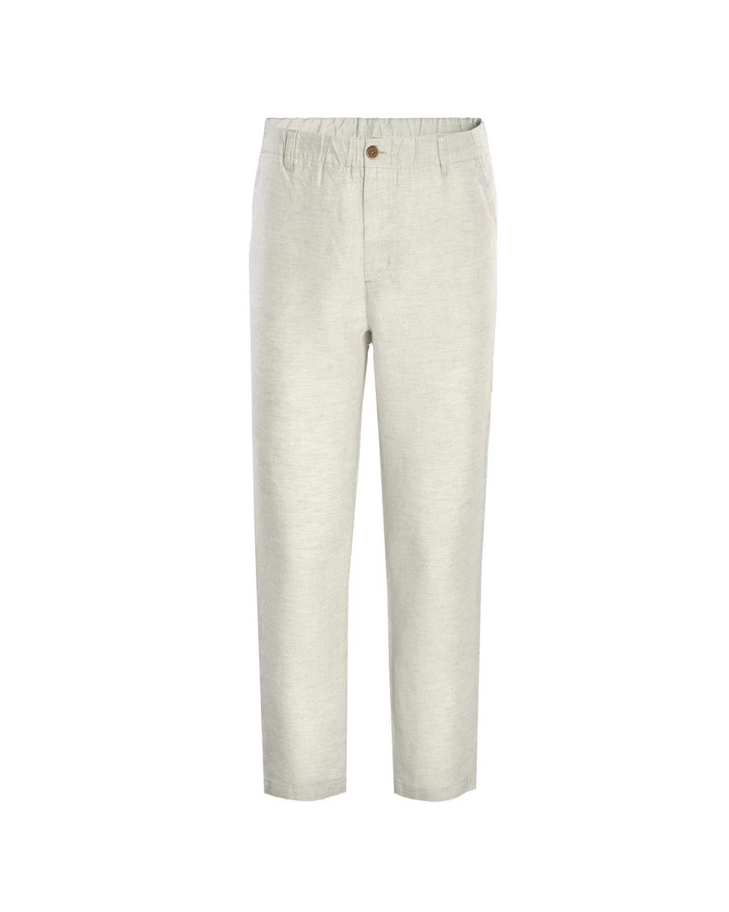 Herren Leinen Hose Beige – Ansicht 2