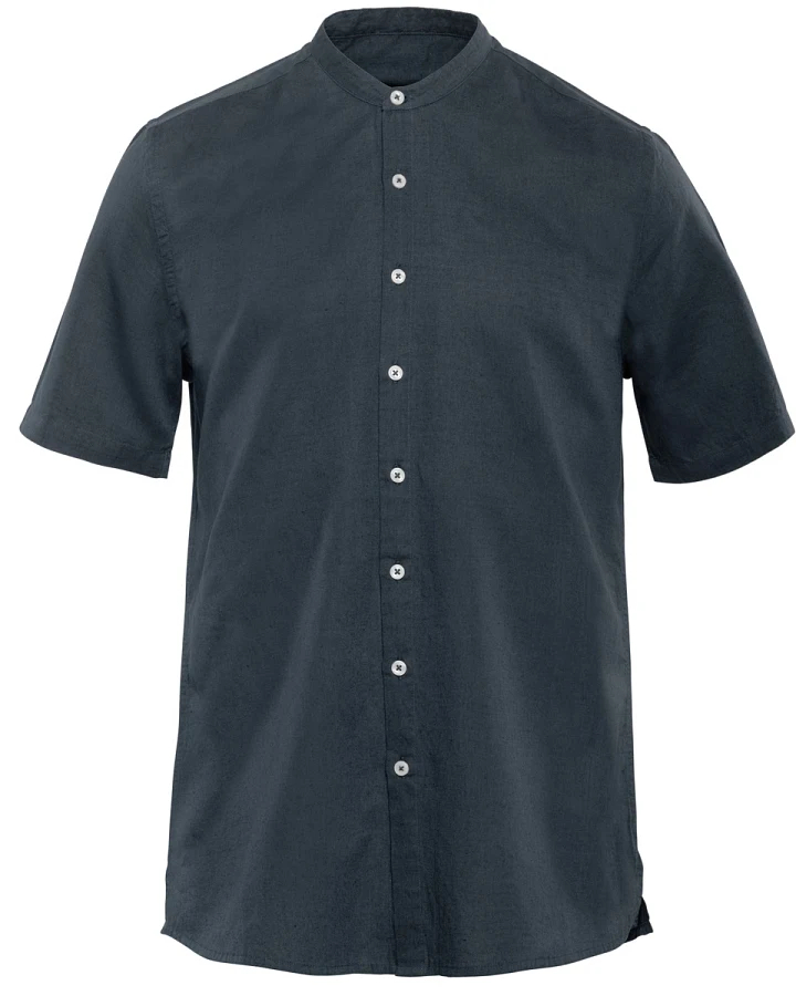 Herren Kurzarm Hemd Blau