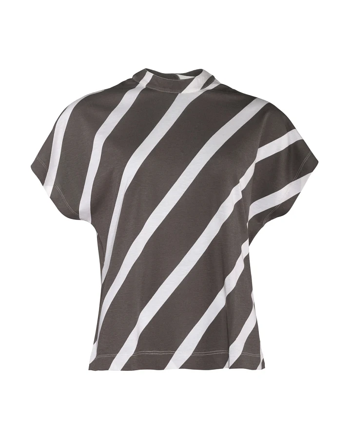 Damen T-Shirt Gestreift)