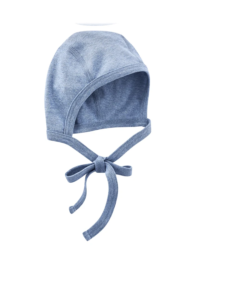 Babys Häubchen Blau
