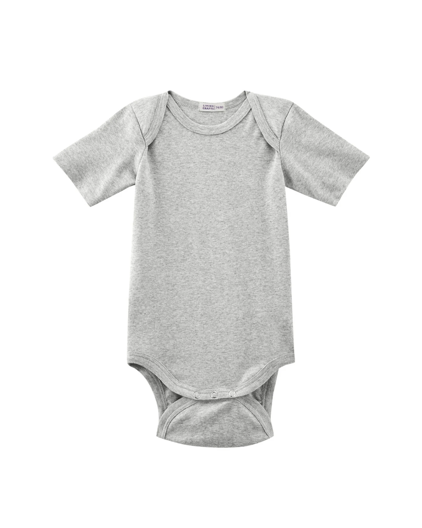 Babys Kurzarm-Body Grau – Ansicht 2