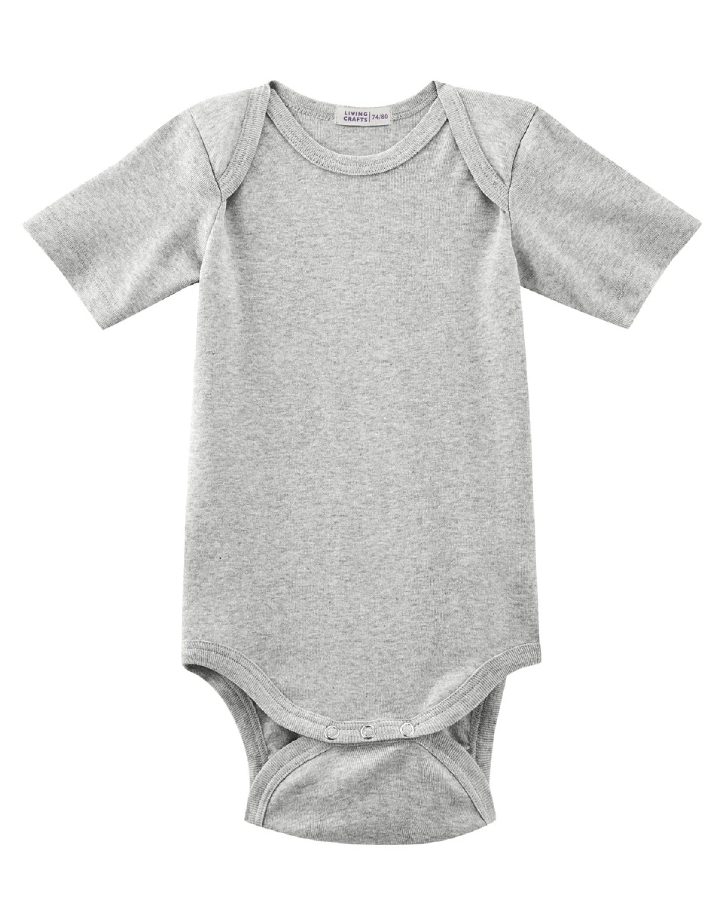 Babys Kurzarm-Body Grau – Ansicht 2