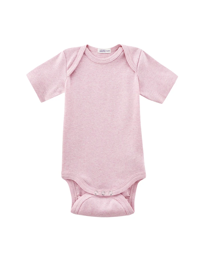 Babys Kurzarm-Body Pink
