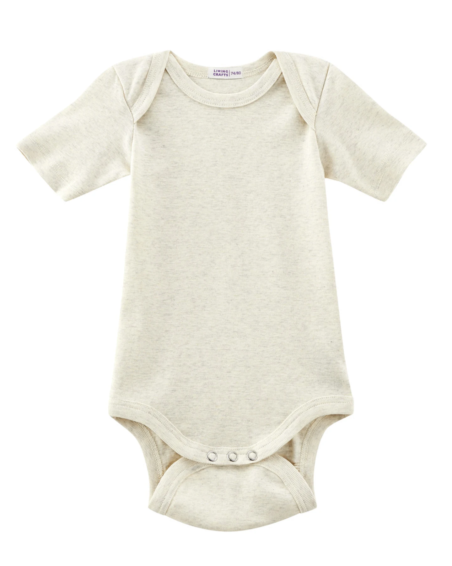 Babys Kurzarm-Body Beige – Ansicht 2