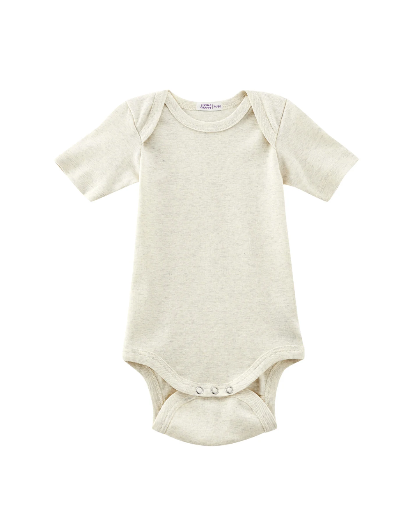 Babys Kurzarm-Body Beige – Ansicht 2