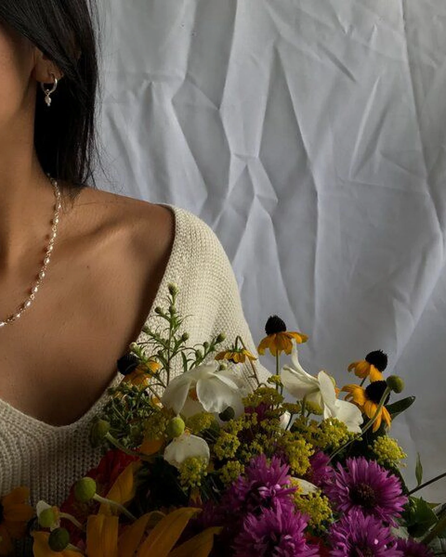 pakilia Perlen Kette mit Silberringen Fair-Trade und handmade – Ansicht 3