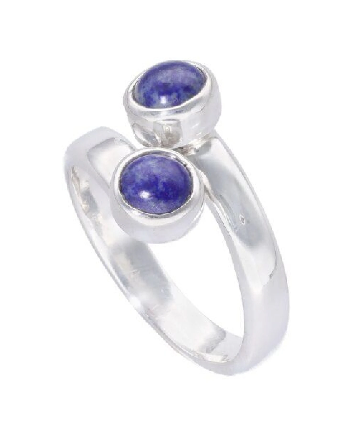 pakilia Silber Ring großenverstellbar Lapislazuli-stein Fair-Trade und handmade – Ansicht 2