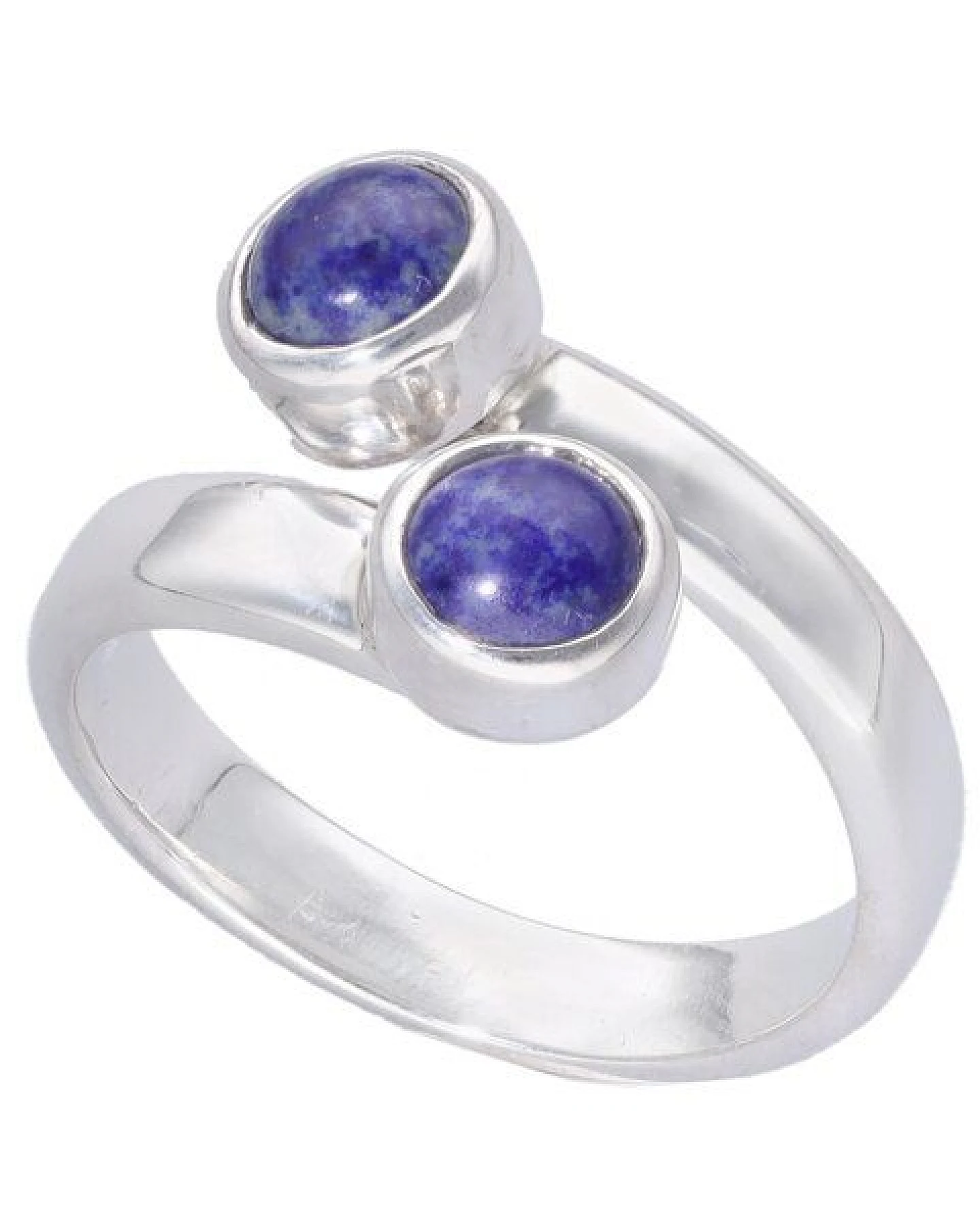 pakilia Silber Ring großenverstellbar Lapislazuli-stein Fair-Trade und handmade – Ansicht 3