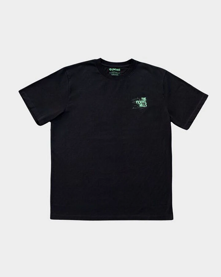 picea (by bleed) The Fichtel Hills T-Shirt Schwarz