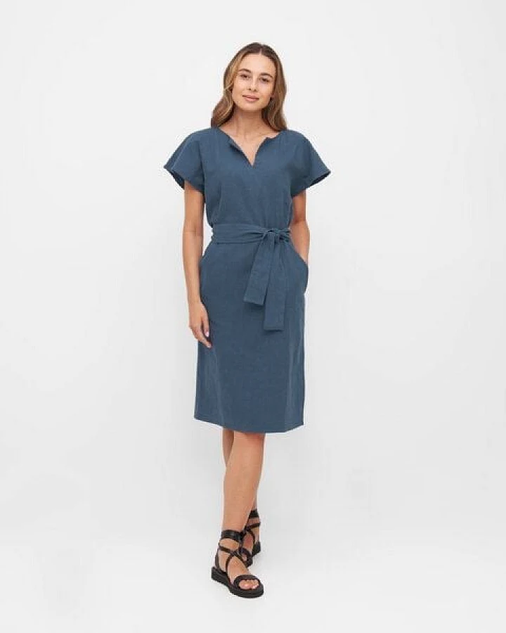 WiDDA berlin Midikleid "TONI" aus Leinen in zwei Farben