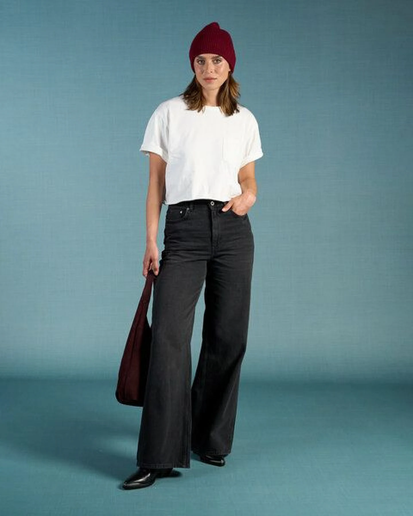 Kuyichi HARPER Loose Flare Jeans (smoky noir) – Ansicht 2