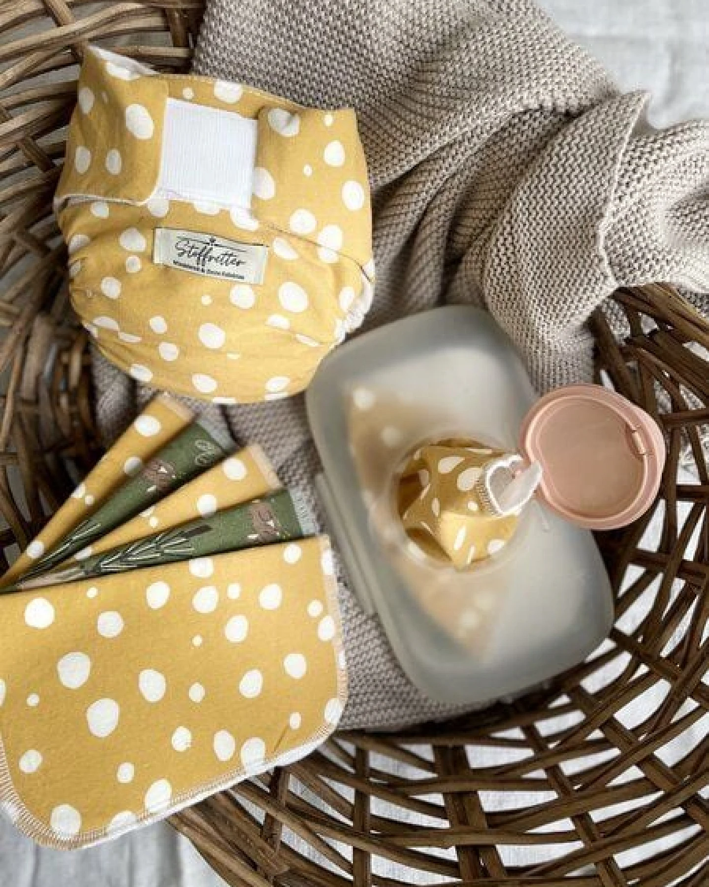 Stoffretter - Windelarsch & Zwirn Stoffretter Waschbare Upcycling Baby Feuchttücher - 10er Set – Ansicht 4