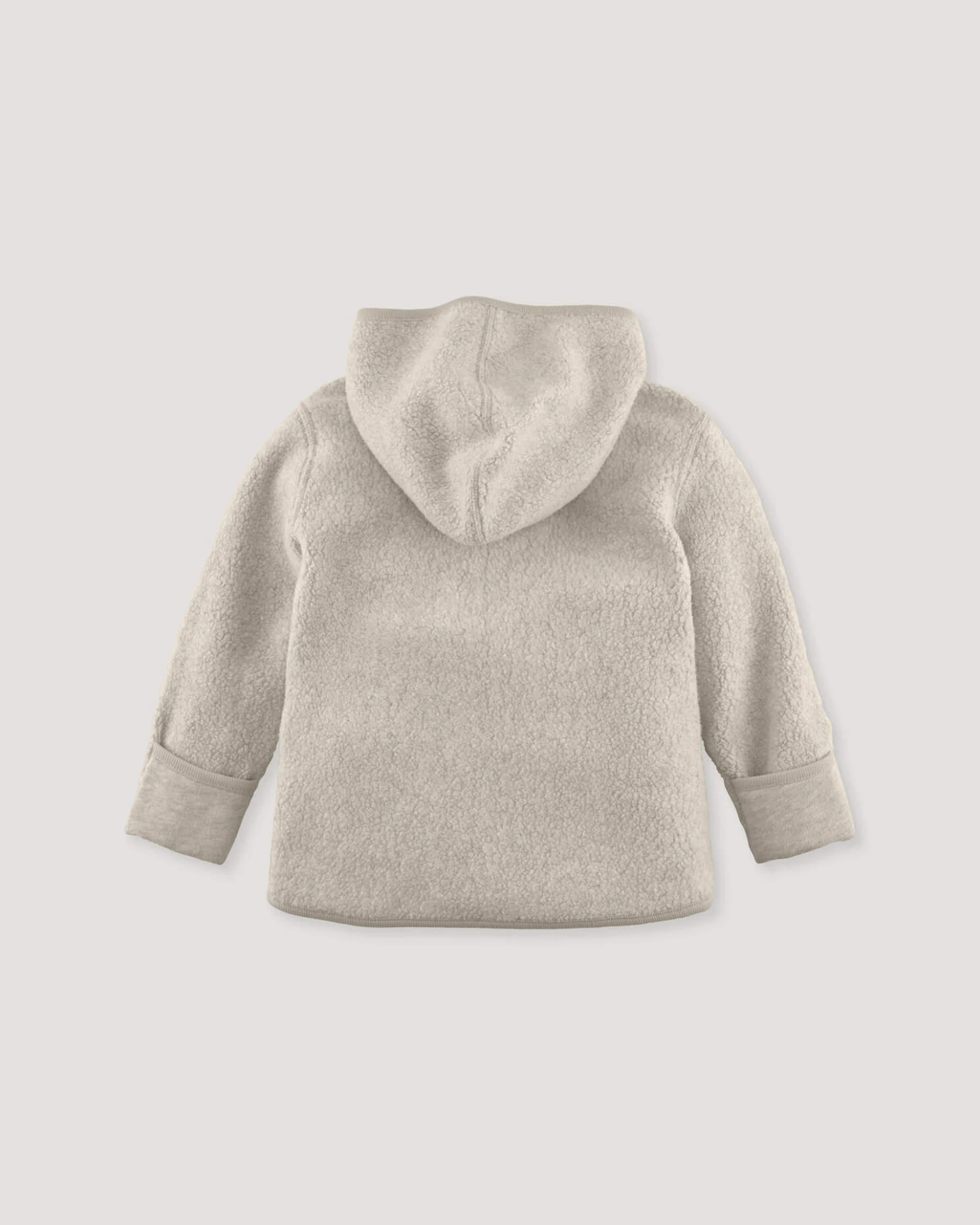 hessnatur Baby Fleece Jacke aus Bio-Baumwolle - beige - Größe 62/68 – Ansicht 2