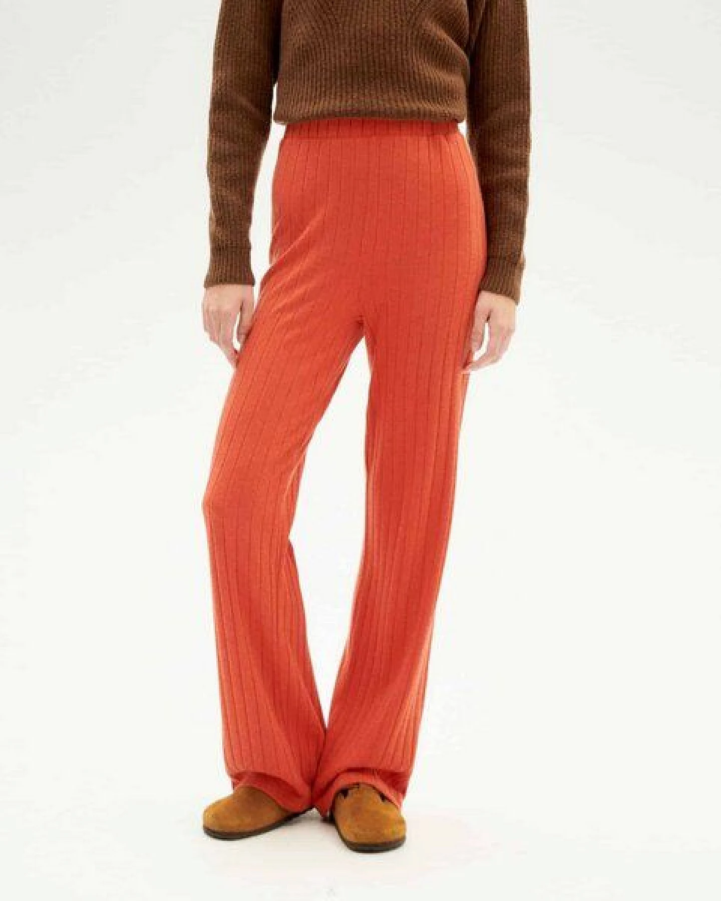 thinking mu Tencel Strickhose mit Rippstruktur - Trash Dalia – Ansicht 2