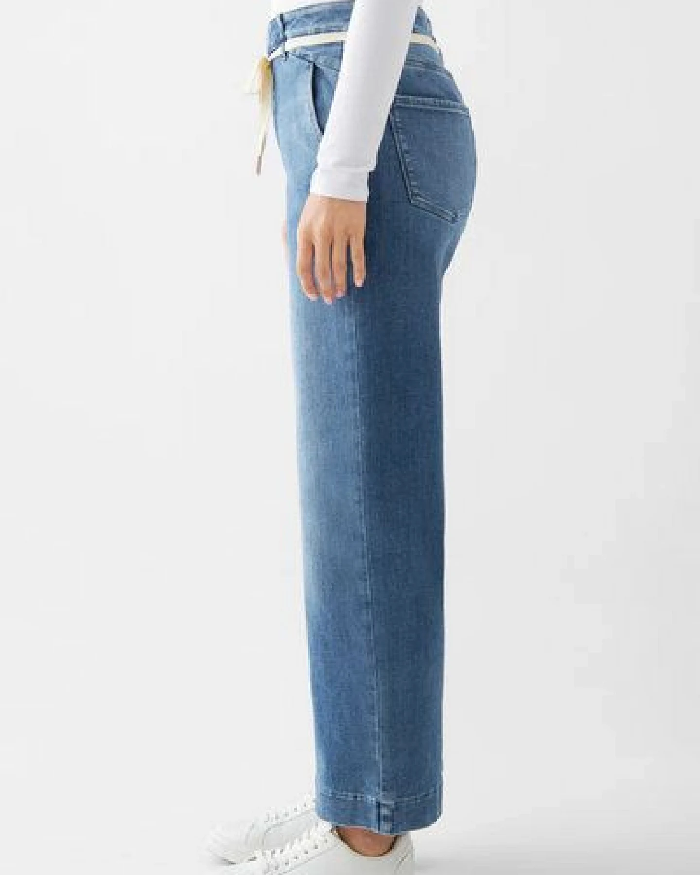 Damen Jeans DEW Flared High Waist French Pocket DAWN Bio-Baumwolle – Ansicht 2