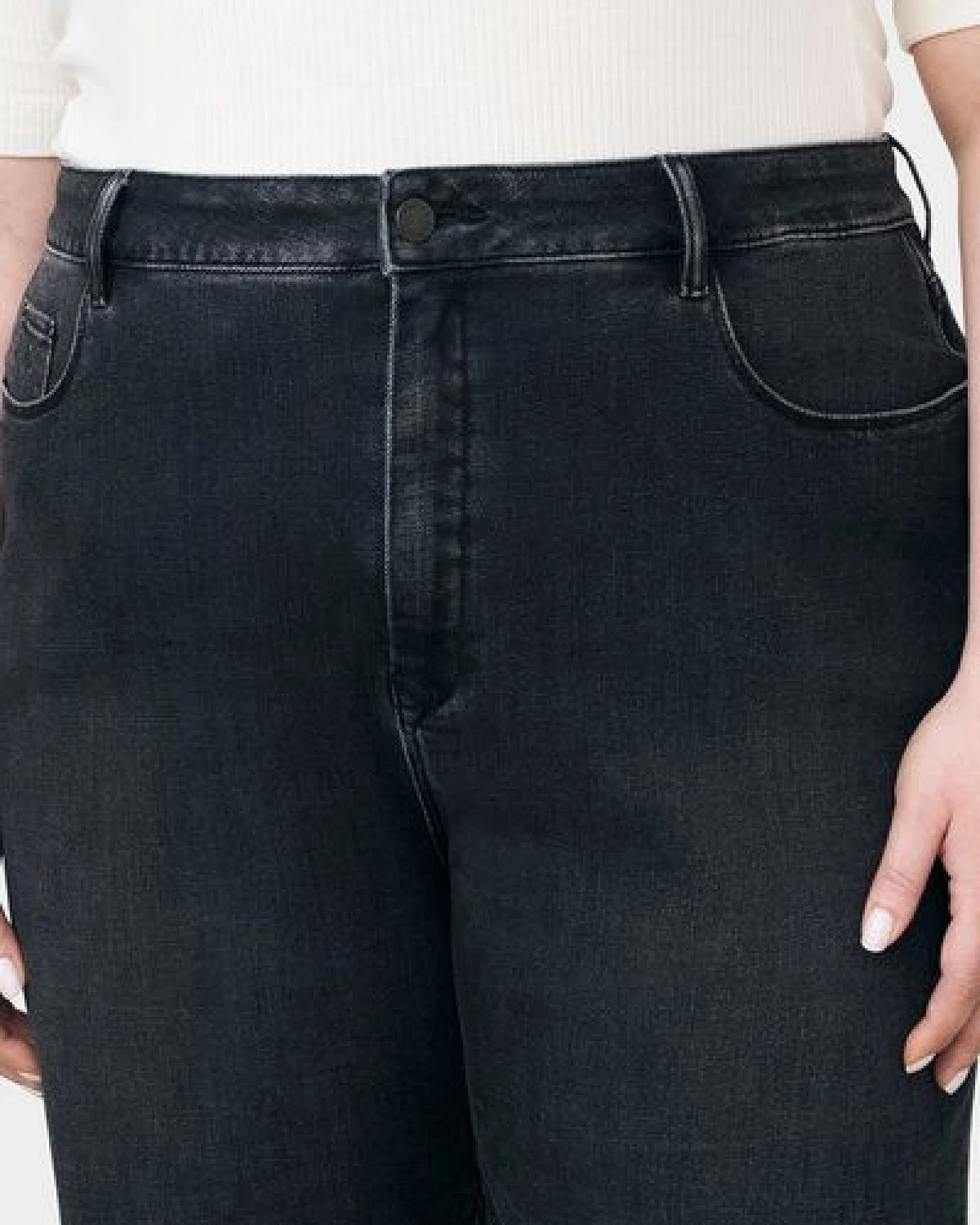 Damen Jeans STARDUST High Waist O-Shape DAWN Bio-Baumwolle Curvy – Ansicht 4