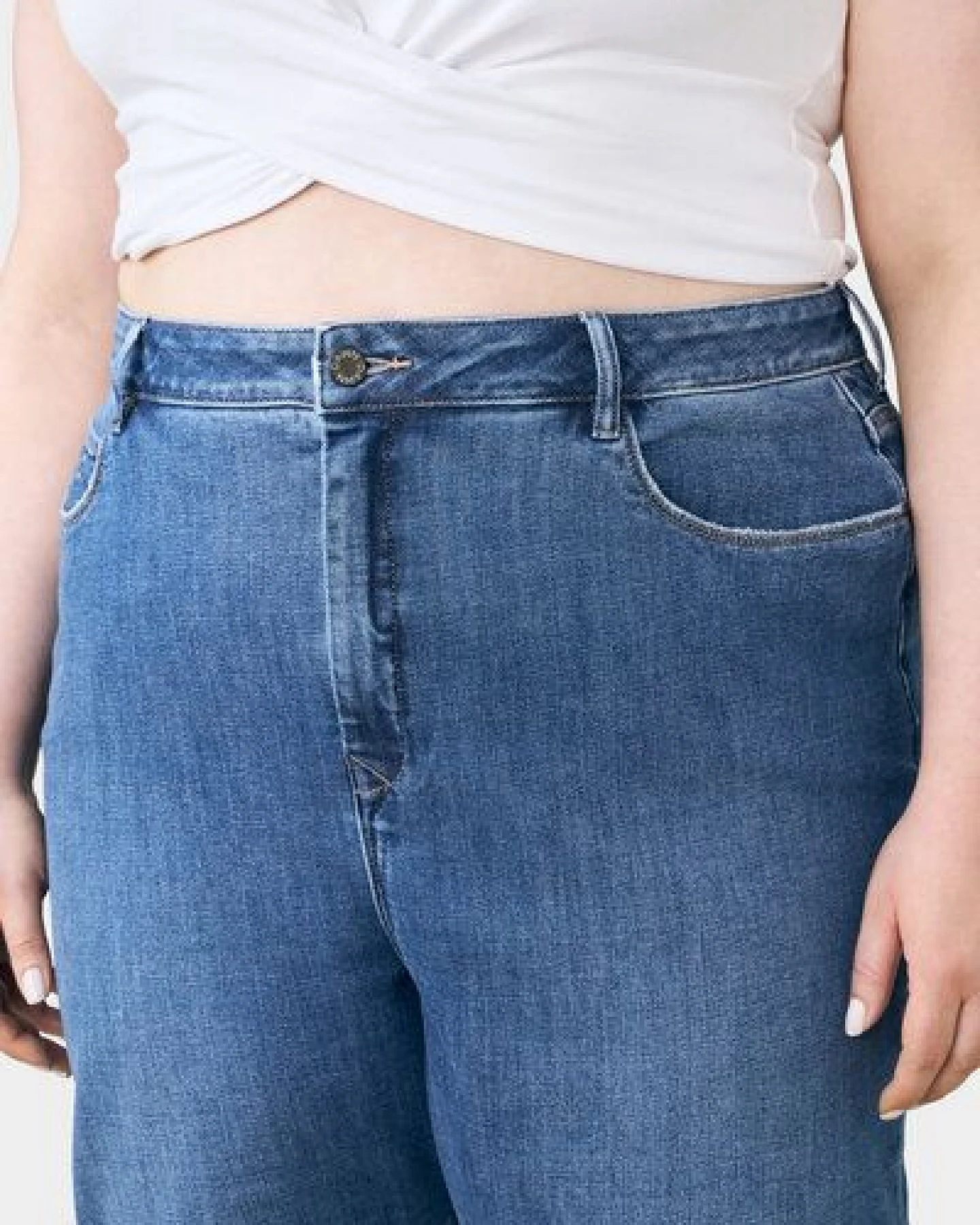 Damen Jeans STARDUST High Waist O-Shape DAWN Bio-Baumwolle Curvy – Ansicht 4