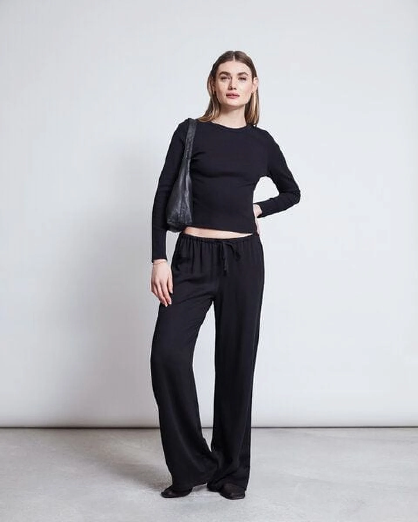 JAN N JUNE Weite Mid Rise Hose STRATH – Ansicht 4