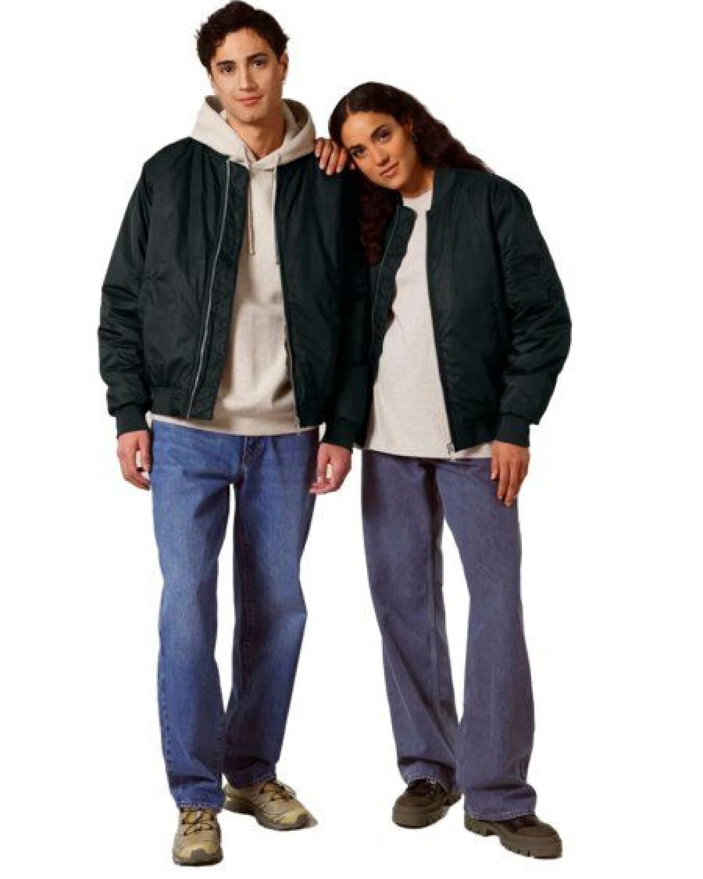 YTWOO Klassische Unisex Bomberjacke aus 100% Recyceltem Polyester – Ansicht 2