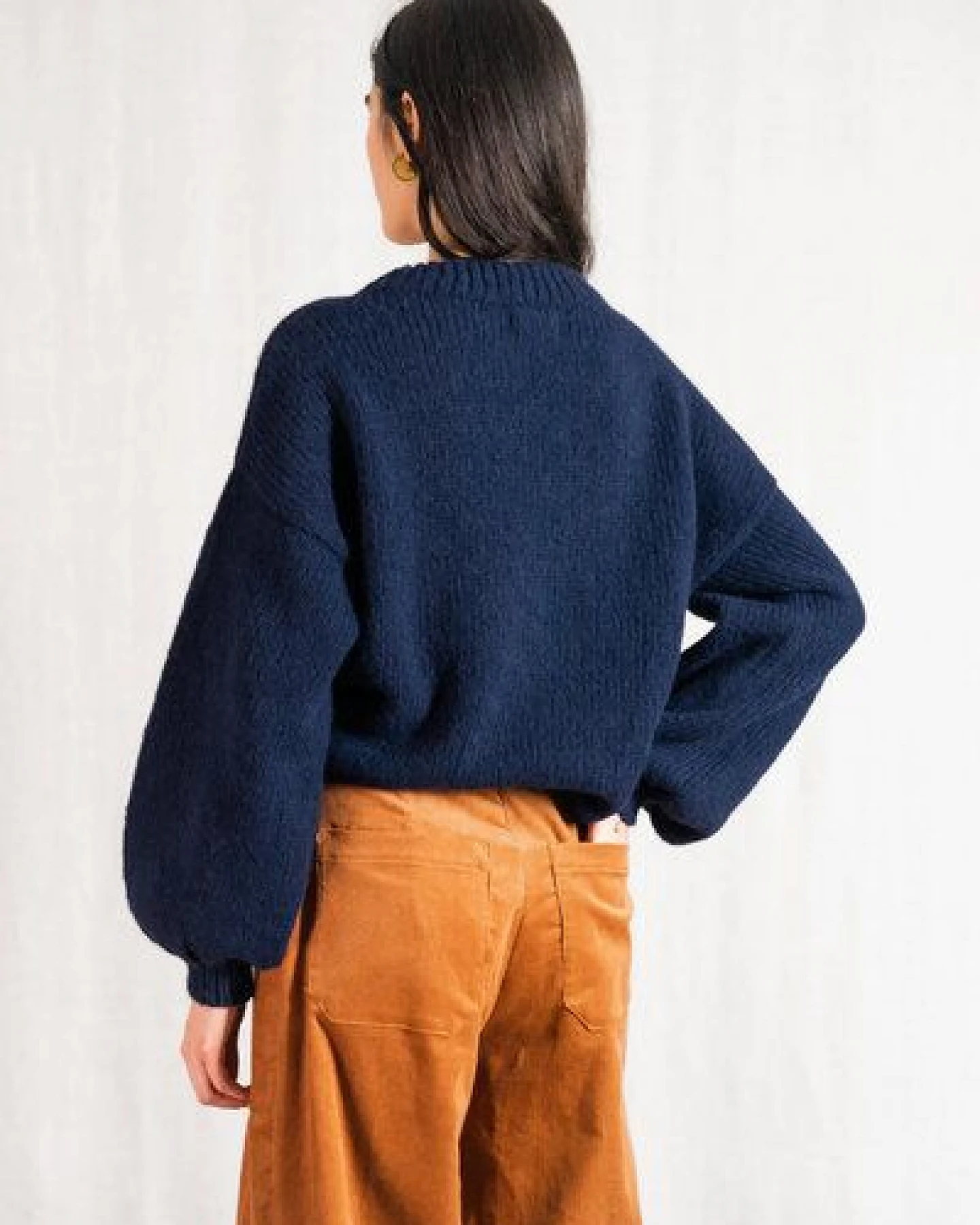 Jyoti - Fair Works Baby-Alpaka Strickpullover Lupuna – Ansicht 3