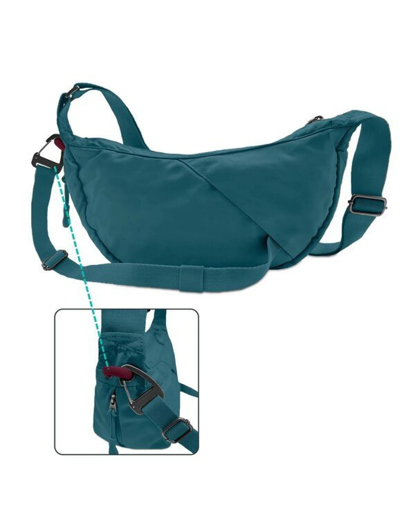FUCHS & REBELL BELA Bike Moon Bag – Fester Halt beim Fahren durch 3-Punkt-Gurt – Ansicht 4