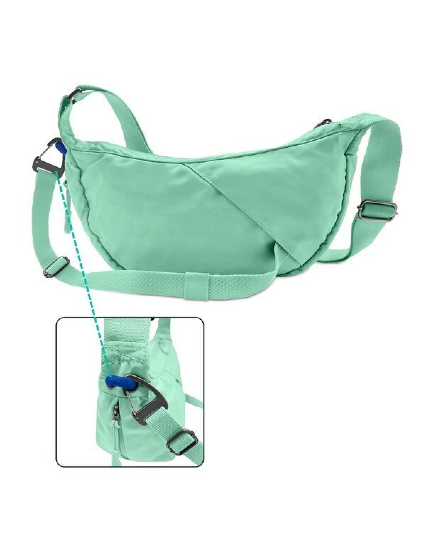 FUCHS & REBELL BELA Bike Moon Bag – Fester Halt beim Fahren durch 3-Punkt-Gurt – Ansicht 4