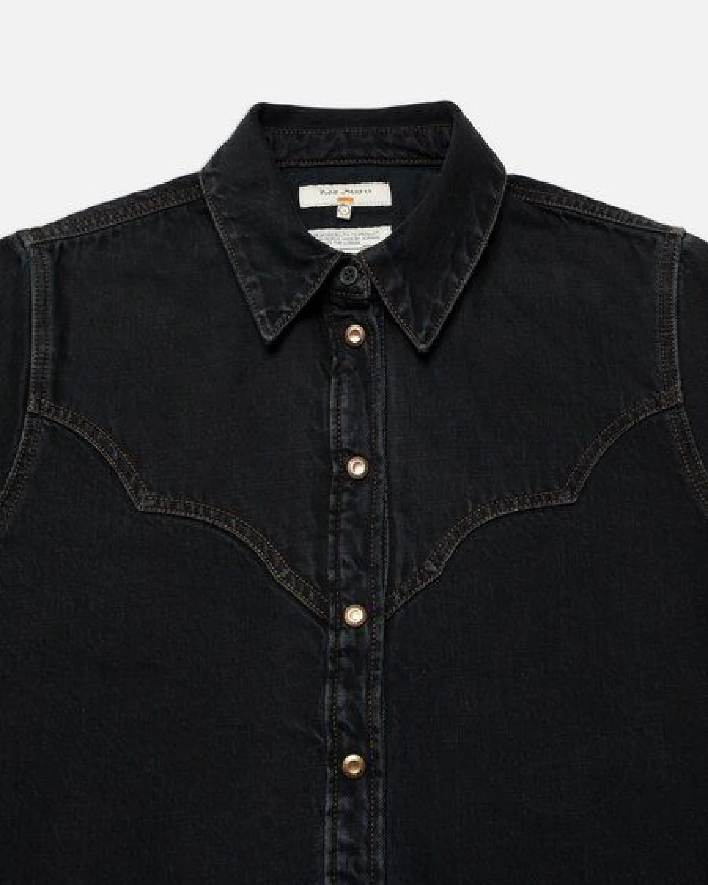 Nudie Jeans Lotta Western Cut Denim Shirt - black – Ansicht 4