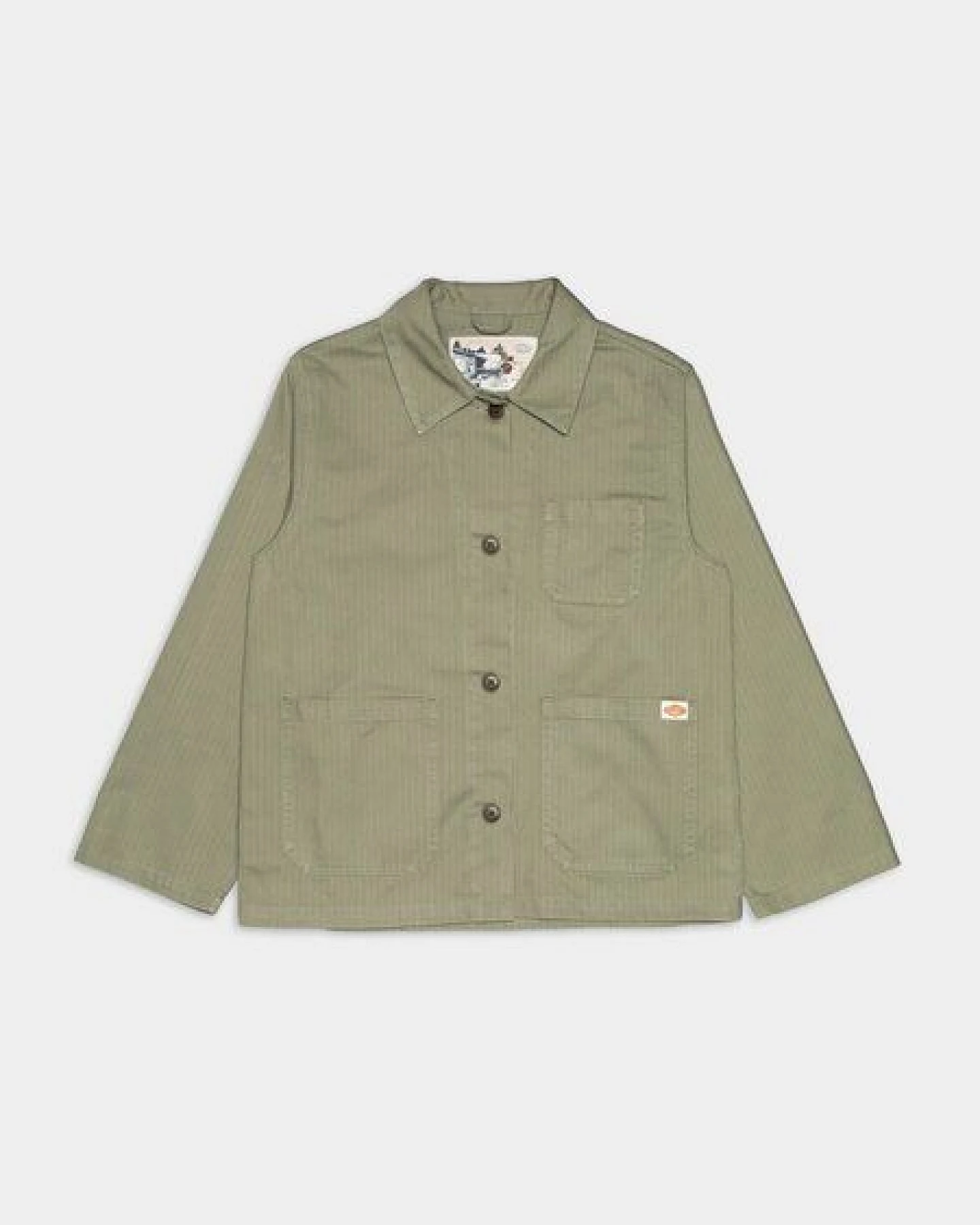 Nudie Jeans Lovis Herringbone Jacket - pale green – Ansicht 2