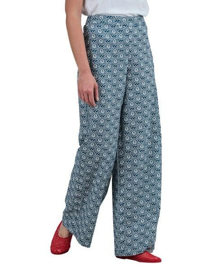Brava Fabrics Weite Hose Asis Percales Daisy Wide Leg