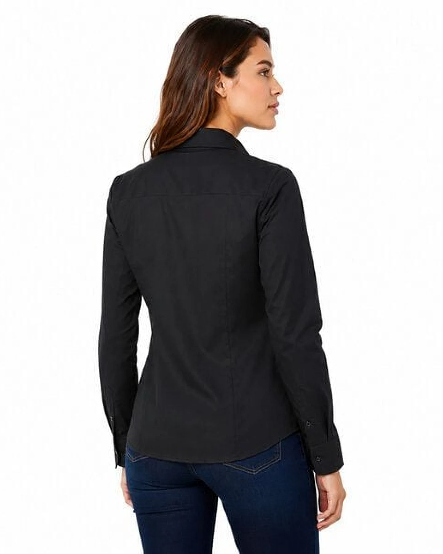 Bruno Barella Premium Damen Business Hemdbluse aus ägäischer Bio-Baumwolle – Regular Fit mit Brusttasche – Ansicht 4