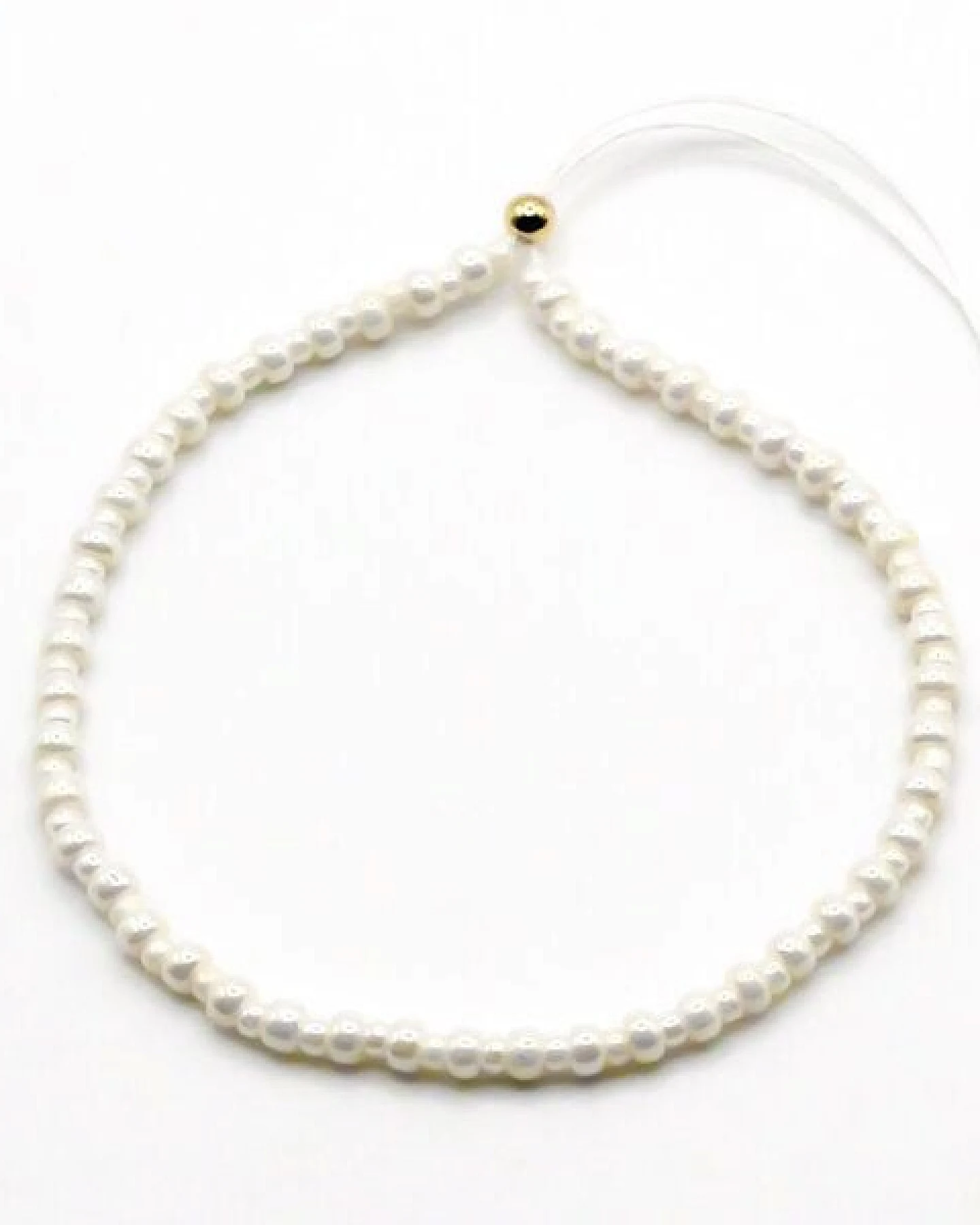 juni Veganes Perlenarmband cremeweiss - optional als Set mit passendem Fußkettchen – Ansicht 3