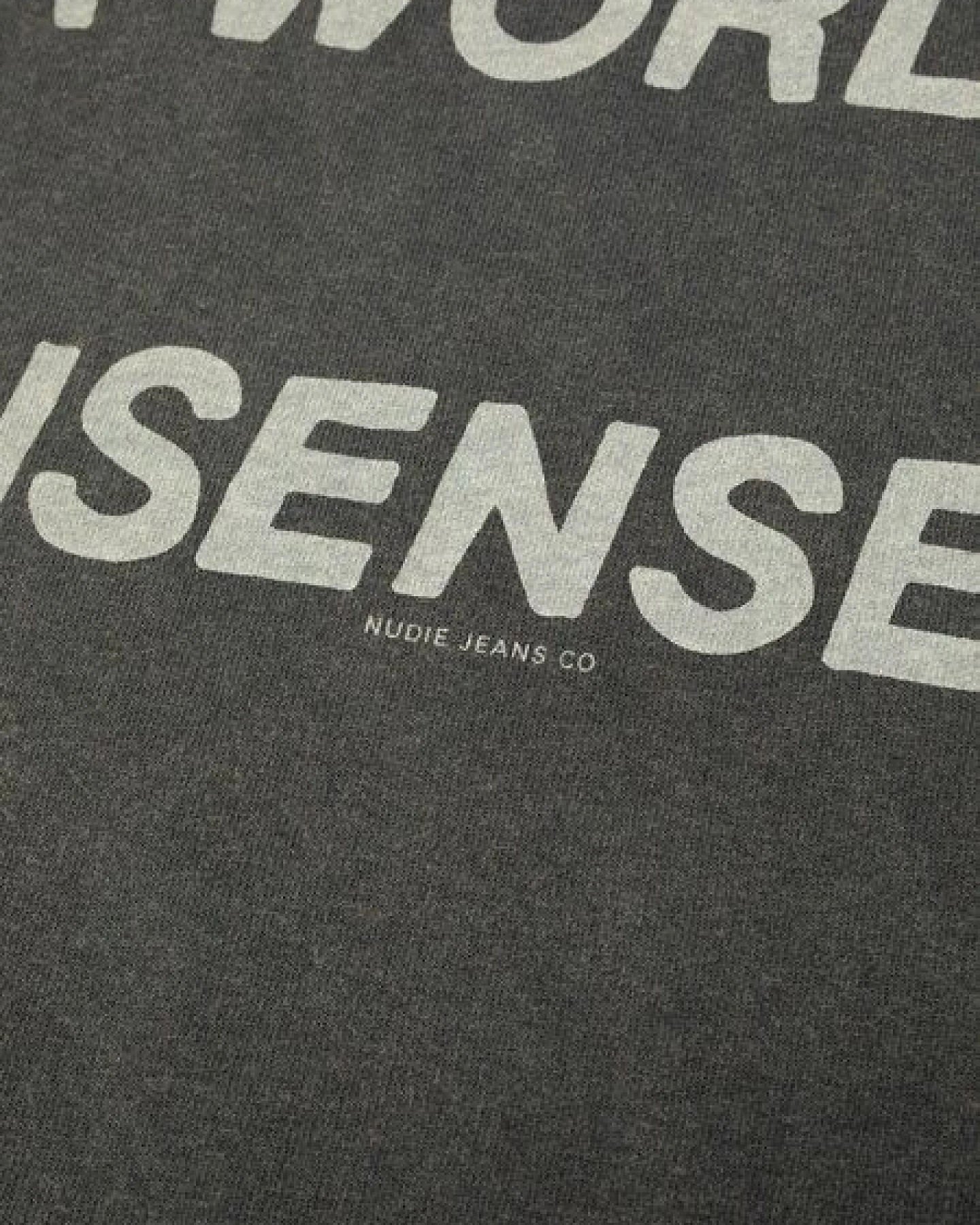 Nudie Jeans Joni T-shirt Make Sense - antracite – Ansicht 2