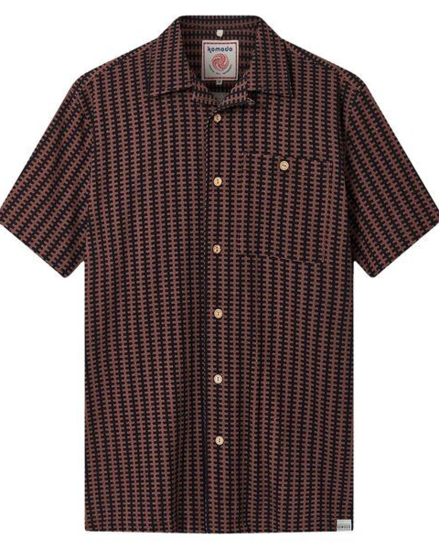 Komodo Kurzarmhemd Spindrift Print Stripe – Ansicht 2