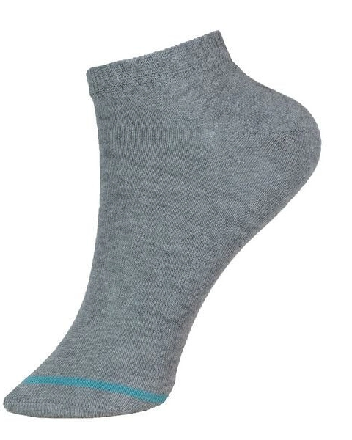 grödo Kinder Sneaker Socken Füssling Effektringel Bio Baumwolle Elasthan – Ansicht 2