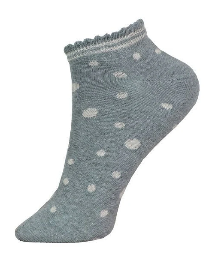 grödo Kinder Sneaker Socken gepunktet Bio Baumwolle Elasthan