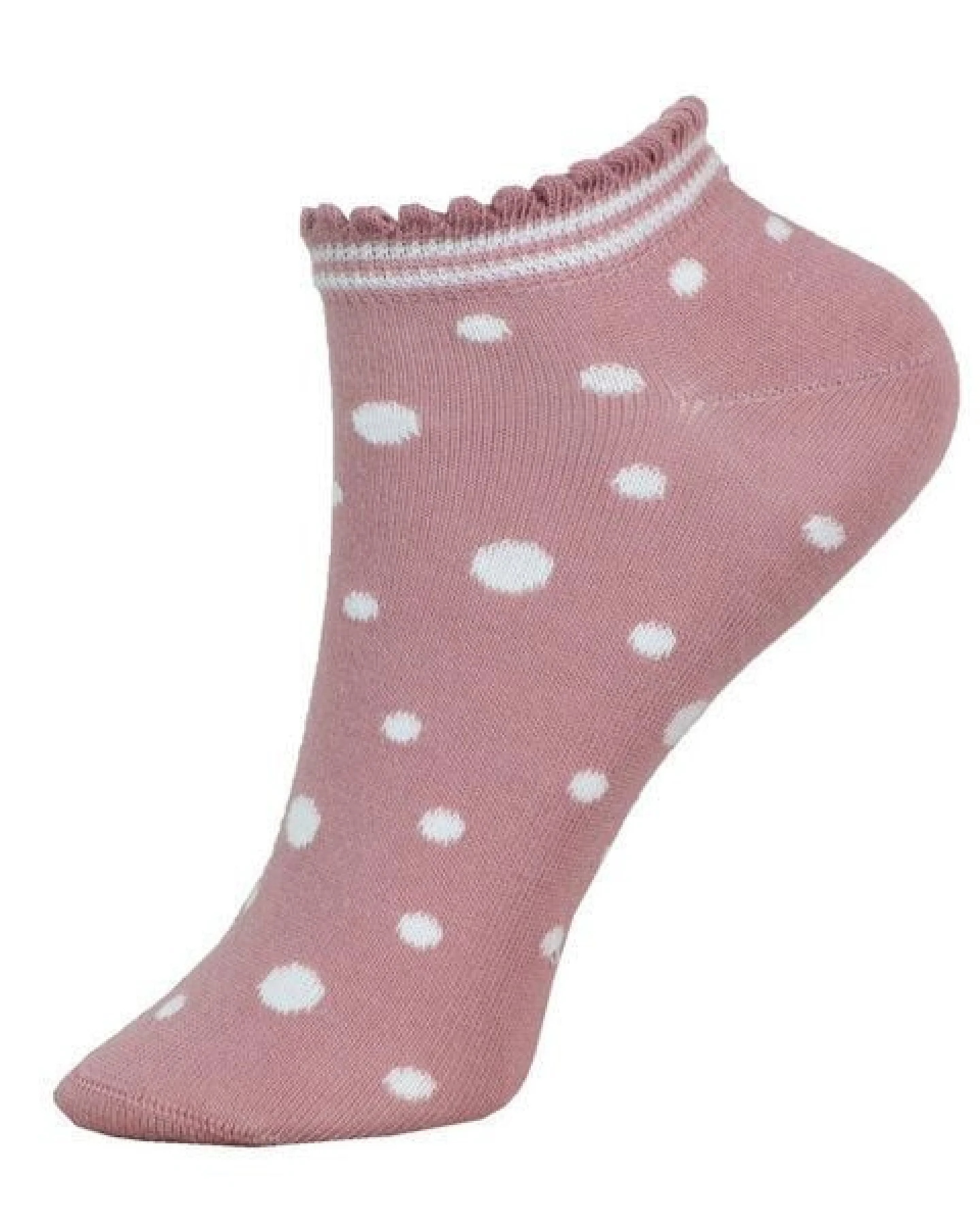 grödo Kinder Sneaker Socken gepunktet Bio Baumwolle Elasthan – Ansicht 2
