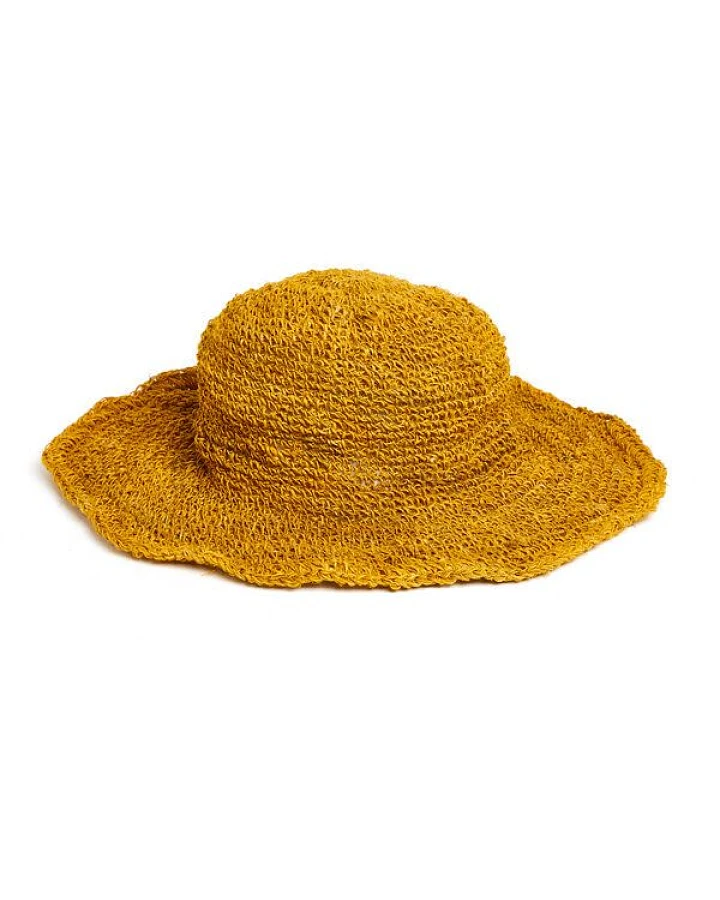 short'n'pietz gehäkelter Sommerhut aus reinen Hanffasern