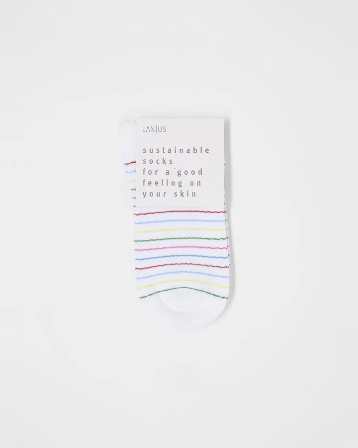 Sneaker Socken Streifen (GOTS)