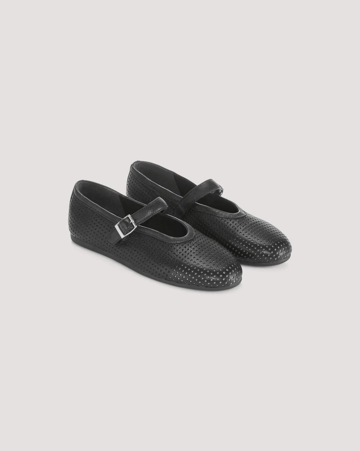 hessnatur Damen Mary Jane Ballerina aus Nappaleder - schwarz - Größe 37 – Ansicht 4
