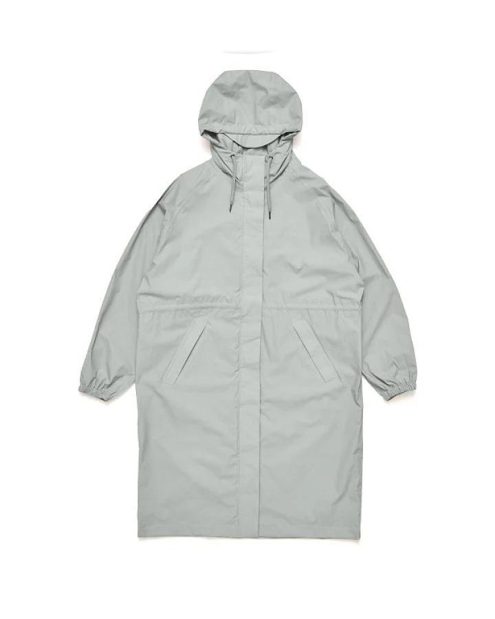Mazine - Women's Oversized Rain Coat Recycled Fabric - Mantel Gr XL grau