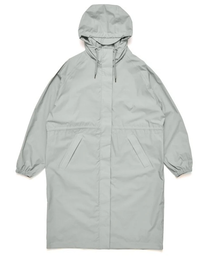 Mazine - Women's Oversized Rain Coat Recycled Fabric - Mantel Gr XL grau