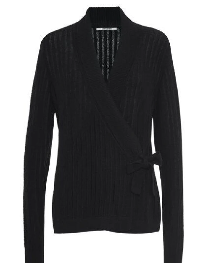 KARINFRAIDENRAIJ Cardigan wrap aus feinster Lamawolle